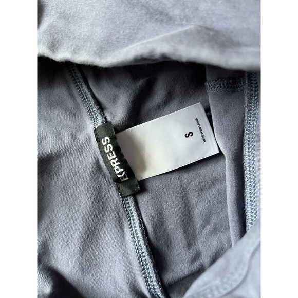 Express Women's Leggings Small Mid Rise Blue Stretch Ankle Workout Pants - Picture 5 of 6